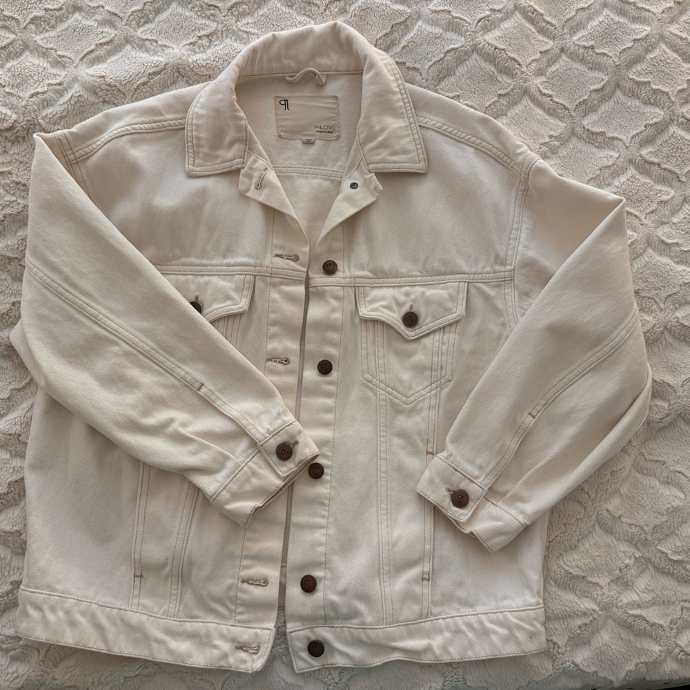 Pilcro Off-White Denim Jacket